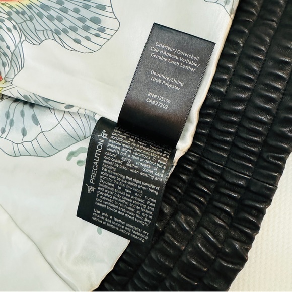 [Sold] Mackage x Aritzia Genuine Lamb Leather Jacket, Size M - Picture 11 of 11